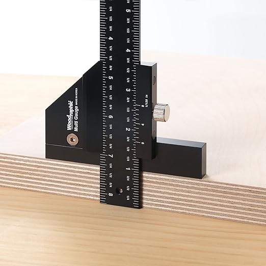 Scriber Gauge 600mm – Long Metric Measuring and Marking Tool, Layout Gauge, CNC Aluminum Ruler for Woodworking, Joinery, Cabinet, Framing and Furniture (New Version)