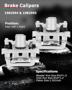 cciyu 19B2994 19B2995 Rear Left & Right Brake Calipers With Bracket For Nissan For Frontier 2005-2018,For Nissan For Xterra 2005-2015,For Suzuki For Equator 2009-2012