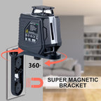 Firecore Self Leveling Laser Level, 360° Green Cross Line Lazer Level with Pluse Mode, 3 Brightness Adjustment Laser Leveler Tool for Hanging Shelves Cabinets Home DIY Project