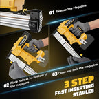 Ecarke Cordless Power Brad Nailers Compatible with Dewalt 20V Battery, 18GA 2/5" to 1-1/4 Inch, 2 in 1 Brad Nail Gun, Battery Powered Nailers,Brushless Electric Nailer Gun, 2 Mode for Home Improvement