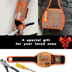 Magnetic Wristband with Flashlight & Magnet Pedal for Holding Screws, Magnetic Wristband Tool Belt for Holding Screws Nails Drill Bits, Cool Handy Gadget Gifts for Fathers, Husband Who Have Everything