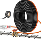 5W/FT 120V Pipe Heat Tape 24FT (3FT-200FT) - Freeze Protection Heating Cable for Metal/Plastic Water Pipes, Maintains Flow at -40°F