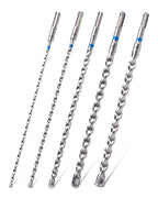 toolant SDS Plus Rotary Hammer Drill Bits Assorted Set 5pcs(3/16"-5/8") 12inch,Carbide Tipped 2-Cutter for Concrete,Masonry and Brick