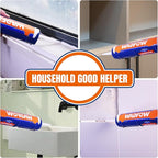 9" Caulk Gun,Sealant Finishing Tool for Kitchen Bathroom Sink Joint,No Drip Silicone Gun with Rotating Cradle,Smooth Round Rod for 10oz Caulk Tubes