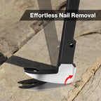 Lytool 14" Nail Puller & Cats Paw Pry Bar, Heavy Duty Cat's Claw Nail Remover with Forged CR-V Steel, Angled Chisel Tip & Non-Slip Grip for Home Renovation, Woodworking & DIY Projects