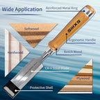 Professional Wood Chisel Set, 8pcs Woodworking Chisel Set with 1pcs Honing Guide, 1pcs Sharpening Stone