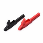 10Pcs Insulated Safety Multimeter Alligator Clips Electrical Test Tools with 4mm Banana Jack Socket Adapter 300V 15A