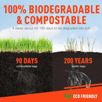 Firebelly Outfitters Portable Toilet Bags for 5 Gallon Bucket - 80 Biodegradable Camping Poop Bags - Leak-Proof, Durable Waste Bags for Outdoor, RV, & Emergency Use - Easy Disposal