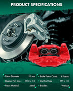 SCITOO 19-3275 19-3274 Front Left & Right Disc Brake Calipers Assembly Without Bracket For Toyota For Sequoia 2008-2015,For Toyota For Tundra 2007-2015