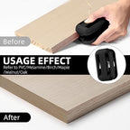 GSCIT Club Edge Banding Trimmer, Tungsten Carbide Blades Hand Planer Edge Bander for Burrs Edge Corner Planer Wood Scraper Edge Banding Tools Cutter for PVC ABS Melamine (Black)