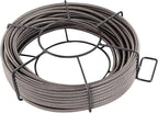VEVOR Drain Cleaning Cable 100 ft x 1/2 inch Solid Core Cable Sewer Cable, Drain Auger Cable Cleaner, Snake Clog Pipe Drain Cleaning Cable W/Four Shapes of Cutters