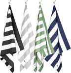 Dock & Bay Beach Towel - Quick Dry, Sand Free - Compact, Lightweight - 100% Recycled - Includes Bag - Cabana - Cayman Khaki - Large (160x90cm, 63x35)
