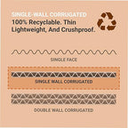 AVIDITI Cardboard Trash Cans and Recycling Bins, 40 Gallon 18"L x 18"W x 30"H (10-Pack) Reusable or Disposable Pop Up Garbage Boxes for Parties, Outdoor Events, Heavy Duty, Plain