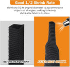 2:1 Heat Shrink Fabric Tubing Braided Sleeving Woven Wire Loom Shrinkable Cable Sleeve for Automotive Wire Harness/Cable Sheath (1-1/8"-20ft)
