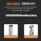 Drill Bit, 7mm Cutting Diameter, 4241 HSS 118° Cutting Angle Uncoated Bright Versatile Jobber Bits - (Applications: for Drilling Plastic Wood Soft Metal), 5-Pieces