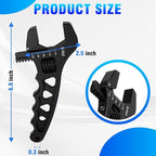 AN Hose Fitting Adjustable Wrench 3AN-12AN Lightweight Aluminum (Black)
