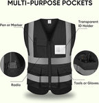 TICONN Reflective Safety Vest High Visibility Class II Mesh Vest for Women & Men Meets ANSI Standards