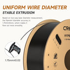 Creality Hyper PLA Filament 1.75mm Black & White 2KG, 30-600mm/s High Speed PLA 3D Printer Filament, 2 Pack 1kg Spool(2.2lbs) PLA, Dimensional Accuracy +/-0.02mm, Fit Most FDM 3D Printer