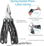 2PCS Bovgero Mini Multitool Pliers 15 in 1, Handmade Multi Tool Plier, Premium Keychain Multitool, Small Multi-tool, Birthday Fatherâ€™s Day Gift for Men Him Husband Boyfriend Father Handyman