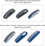 24 PCS 1x18 Silicon Carbide Sharpening Belts,4 Pcs Each of 80,240, 400,600,800,1000 Grits,Knife Sharpener Sanding Belt Kits Fits Ken Onion Blade Grinder Attachment