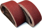 3 x 18 Inch Sanding Belts | 60 Grit Aluminum Oxide Sanding Belt | Premium Abrasive Paper for Portable Belt Sander 3x18, 24 Pack (3x18in,60 Grit)