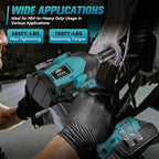 Cordless Impact Wrench 1/2 inch for Makita Battery, 600FT-LBS (810N.m) Brushless Electric Impact Gun Includes LED Work Light, 2100RPM High Torque Impact Driver Wrench, Bare Tool Only