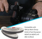 24 Pcs 1/2 x 12 Inch 800 Fine Grit Sharpening Replacement Belt Kit for Official Work Sharp Knife & Tool Sharpener (WSKTS & WSKTS-KT/Mk.1 & Mk.2)