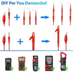 Linkstyle 25PCS Back Probe Kit, Multimeter Back Probes Pin, Banana Plug to Alligator Clip Electrical with Wires, Automotive Test Leads Kit