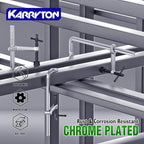 Heavy Duty 20" Inch F-Clamp w/Replaceable Pad, 5-1/2-Inch(140mm) Deep Throat, Bar Size 1-1/5" * 3/5" Drop Forged Steel Bar Clamps, 2900LB Clamping Force