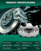 SCITOO 19B2663 Front Left Disc Brake Caliper Assembly w/Bracket For Honda For CR-V 2002-2004,For Honda For Element 2003-2011