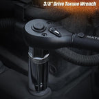 3/8-Inch Drive Torque Wrench, 6PCS Magnetic Spark Plug Socket Set with Torque Wrench 3/8 Drive (10-45 FT.LB/13.6-61 Nm), Includes Spark Plug Gap Tool, Universal Joint, 10” Extension Bar