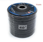 SIGNI 4" x 5/8" Premium Zirconia Flap Discs T27 10-Pack (4.5 inch T27 40#)