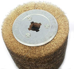 SIGNI Copper Coated Steel Wire Drawing Polishing Burnishing Wheel for surface finishing of Stainless Steel, Aluminum, Metal and Wood (Copper coated steel wire 0.3mm)