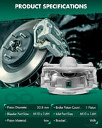 SCITOO 19B1832 19B1833 Front Left & Right Disc Brake Calipers Assembly w/Bracket For Acura For EL 1997-2000,For Honda For Civic 1996-2011,For Honda For Insight 2010-2014