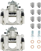 Torchbeam 2PCS Rear Driver and Passenger Side Brake Caliper For Chrysler Dodge Volkswagen Ram for 2008-2012 Town & Country, 2008-2012 Grand Caravan, Disc Brake Caliper Assembly # 18B5080+18B5081