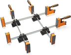 BORA 8pc Parallel Clamp Set, Includes 2 x 24" + 2 x 40" Woodworking Clamps with Rock-Solid, Even Pressure + 4 x Parallel Clamp Blocks, 571650