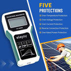 1800W Solar Panel Tester MPPT Photovoltaic Multimeter & Watt Meter Smart Portable Tool for Solar PV Panel Data & Troubleshoot Measures Power Output, Performance, and Open Circuit Voltage