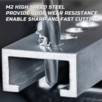 Lichamp 5-Piece M2 HSS Reamer Drill Bit Set, 3/8" 1/2" 9/16" 5/8" 3/4" High Speed Steel Chucking Reamer Set for Metal