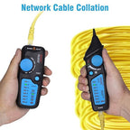 BSIDE Wire Tracker RJ45 RJ11 Network Cable Tester, Dual knob with Anti-Interference, Telephone Line Tracer Internet LAN Wire Finder Toner Network Cable Collation Continuity Checker with Carrying Case