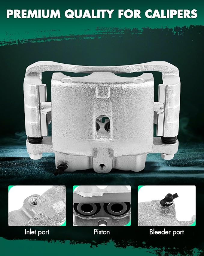 SCITOO 18-B4729 18-B4728 Left & Right Brake Calipers w/Bracket For Cadillac For Escalade 2002-2006, For Chevy For Astro 2003-2005, For GMC For Safari 2003-2005, with 4 Wheel Double Pistons