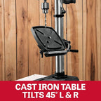 JET 12-Inch Benchtop Drill Press, Variable Speed, 1/2 HP, 115V 1Ph (Model JWDP-12)