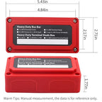 300A Bus Bar Box 12V 24V 48V DC Terminal Studs 4XM8(5/16") Heavy Duty Bus Bar Power Distribution Block for RV Car Truck Battery Marine Automotive, Red