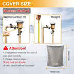 Backflow Preventer Cover Insulated (5°F) with Thick 7 Layers Fabric, 16" W x 20" H Backflow Cover with Aluminum Foil Layer for Winter Pipe Freeze Protection, Backflow Insulation Cover