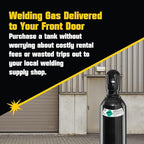 PrimeWeld 75% Argon 25% CO2 Bottle 125CF | DOT 3AA | USA CGA 580 Valve | Best Gas Blend for MIG Welding | Cylinders Full & Ready to Use