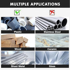 230Pcs Titanium Drill Bit Set, 135 Degree Tip HSS Drill Bit Kits, Sizes from 3/64" to 1/2" for Drilling Soft Metal, Aluminum, Copper, Wood and Plastic, with Plastic Indexed Case for Storage