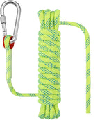 Outdoor Rope for Marine, Hunting, Boating, Fishing, Rafting, Camping, Hiking, Anchor, Mooring, Floating, Dock Lines, Canoe, Rescuing, Knotting Practice 5/16 in x 15 ft Fluorescent Green