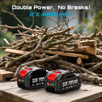 Seesii Reciprocating Saw Cordless, 3300 RPM Brushless Motor with 2 x 4.0Ah Batteries, 8 Saw Blades Portable for Wood PVC Cutting