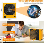 Magnetic Helping Hands Soldering Third Hand with 3X & 6X LED Magnifying Lamp, Hot Air Gun Holder,12V Solder Fume Extractor, Extra Large & Heavy Duty Base, Four Arms Solder Station for Soldering PCB