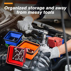 Collapsible Magnetic Parts Tray Set, 4 Pack Foldable Silicone Magnetic Tool Trays for Bolts Screws Nuts & Small Metal Parts, 4.5” Upgraded Square Silicone Bowls with Dual-Sided Magnetic Base