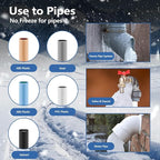 Pipe Heating Cable 9FT (3FT-200FT) for Metal & Plastic Water Pipes - Freeze Protection up to -40°F, 5W/FT 120V Heat Tape to Keep Water Flowing